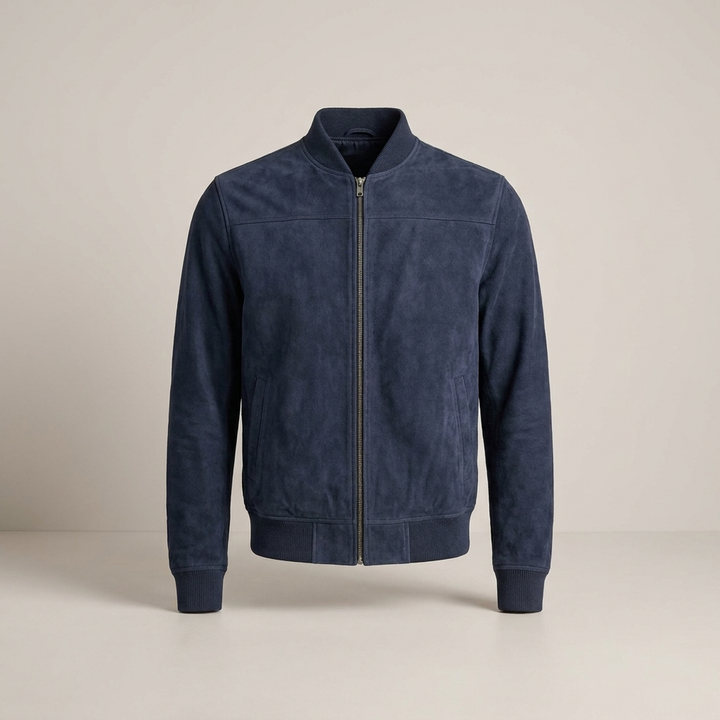 Bastian | Herren Moderne Bomberjacke mit Reißverschluss