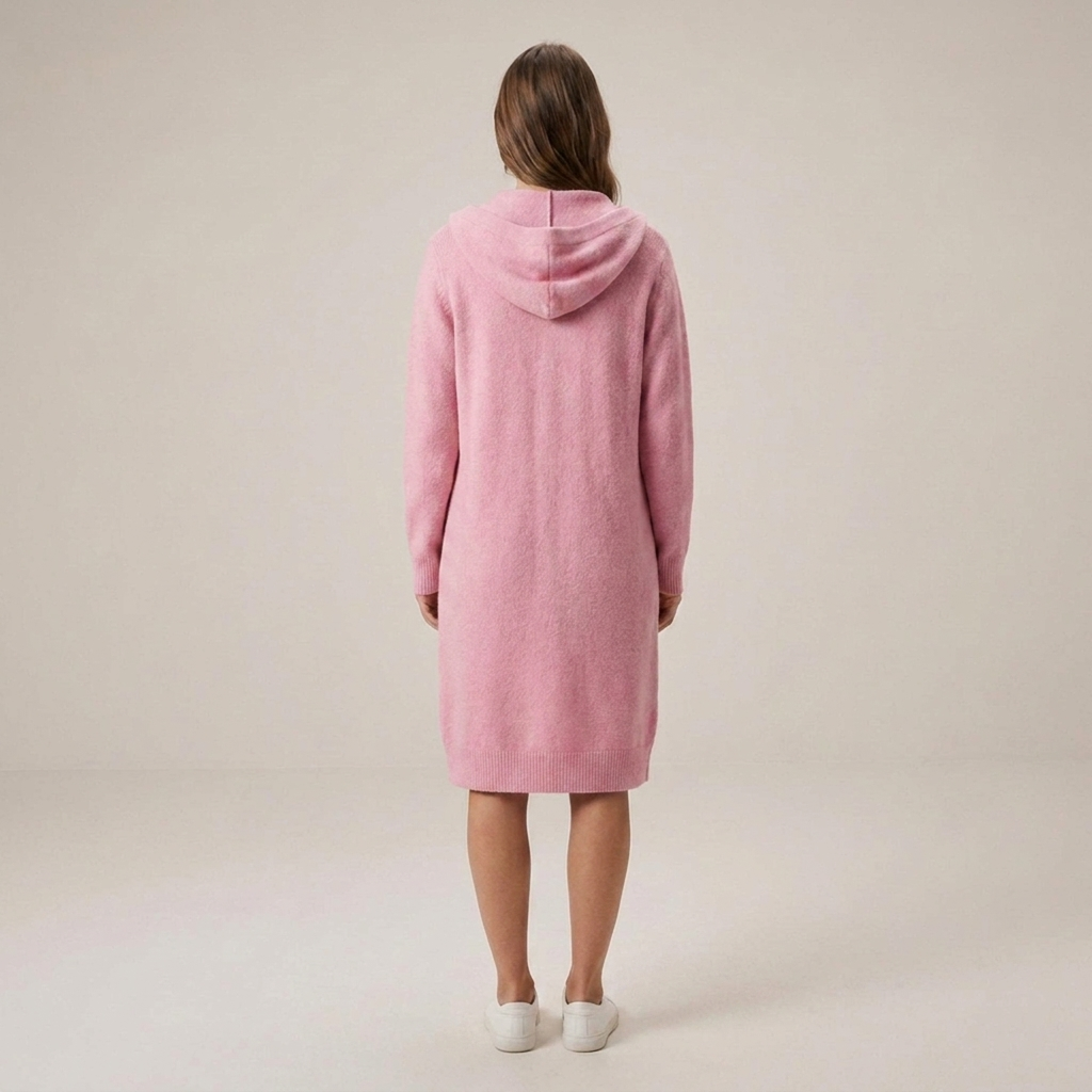 Birte | Damen Locker Geschnittene Longline Strickjacke