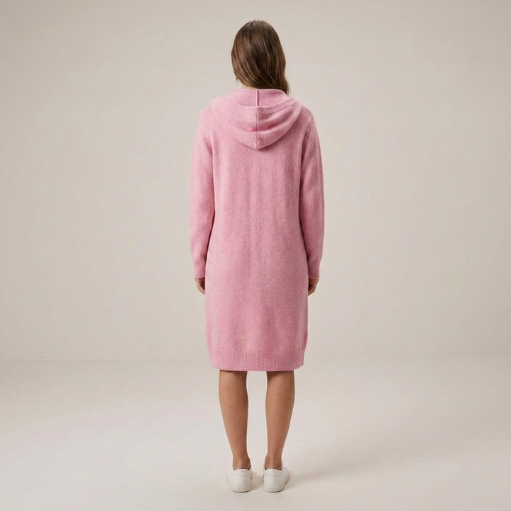Birte | Damen Locker Geschnittene Longline Strickjacke