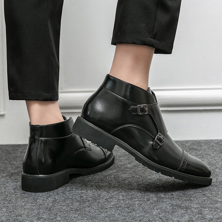 Roland | Klassische Herren Doppel Schnallenstiefeletten