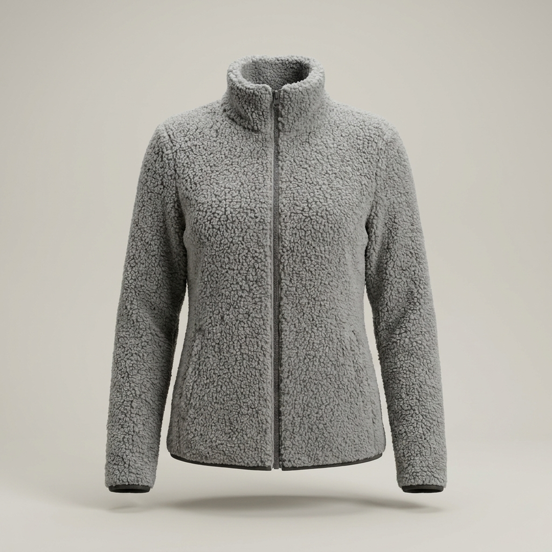 Anja | Damen Fleecejacke mit Stehkragen
