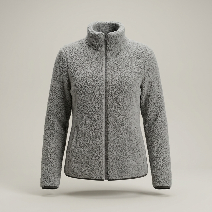 Anja | Damen Fleecejacke mit Stehkragen