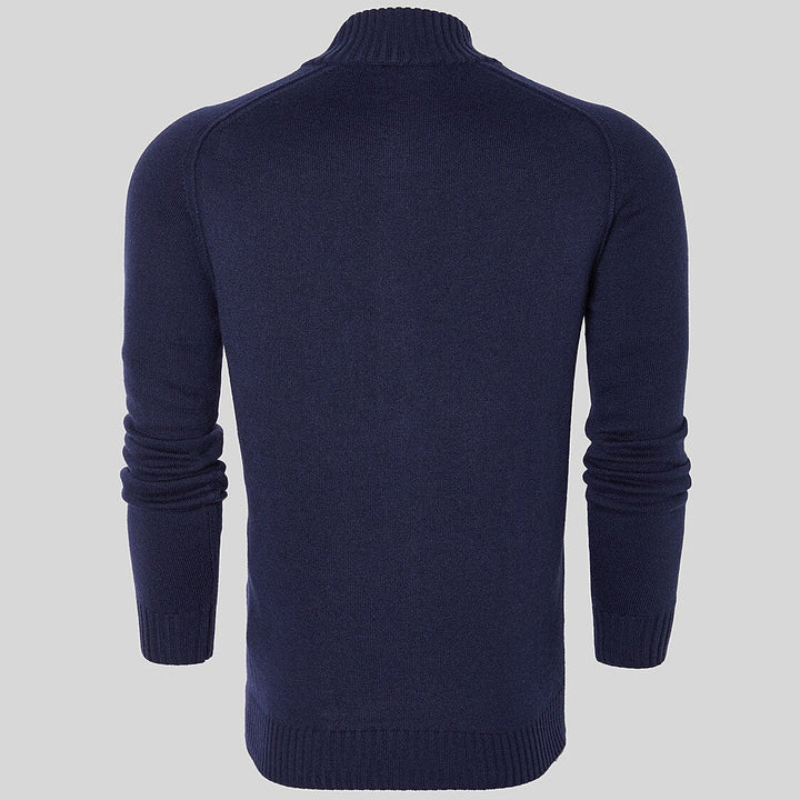 Cornelius | Herren mit Stehkragen und Reißverschluss Pullover