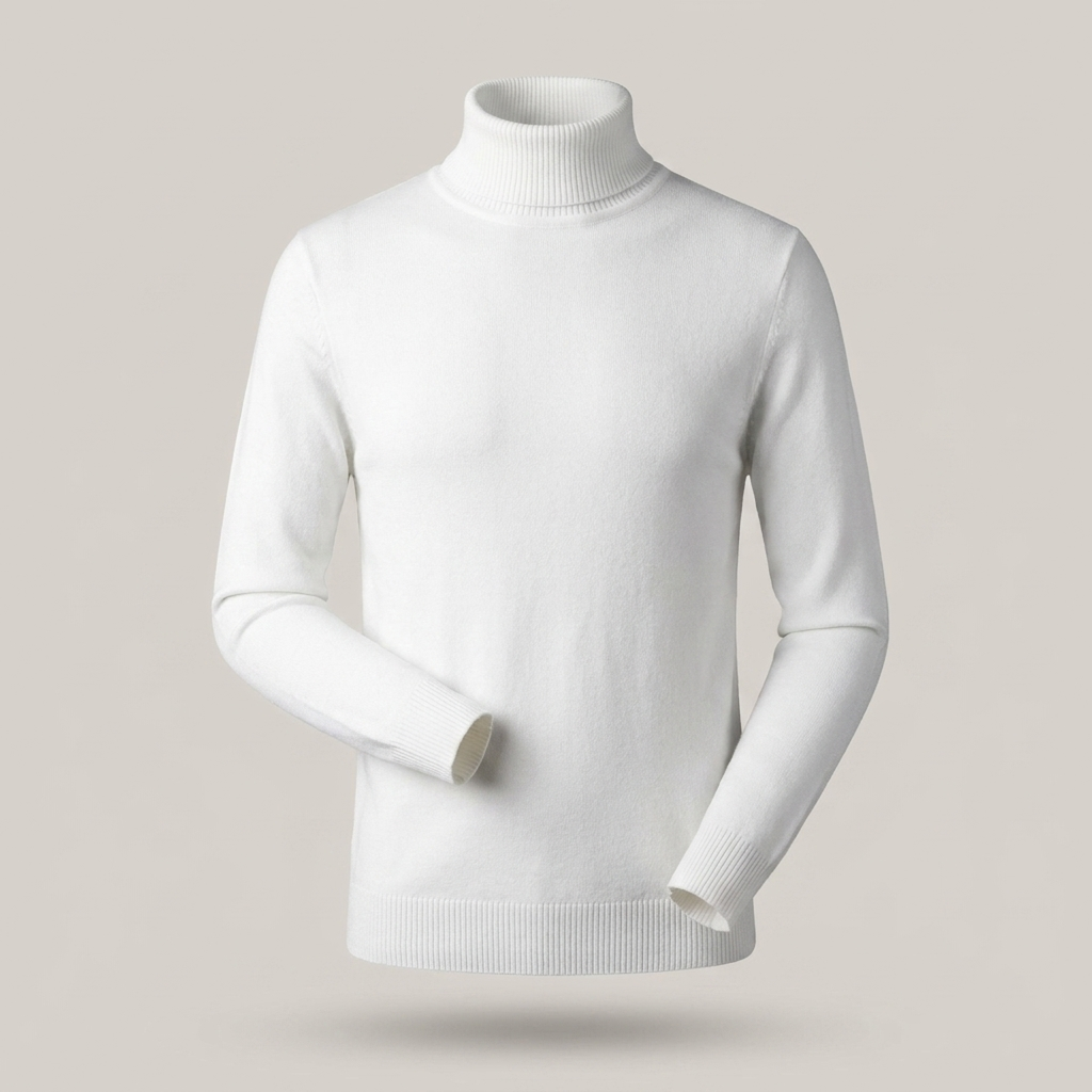 Arnold | Herren Klassischer Gerippter Rollkragenpullover