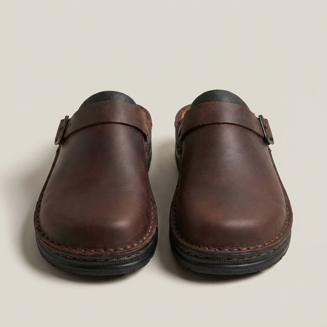 Greta | Damen Alltag Komfort Schnallen Clogs