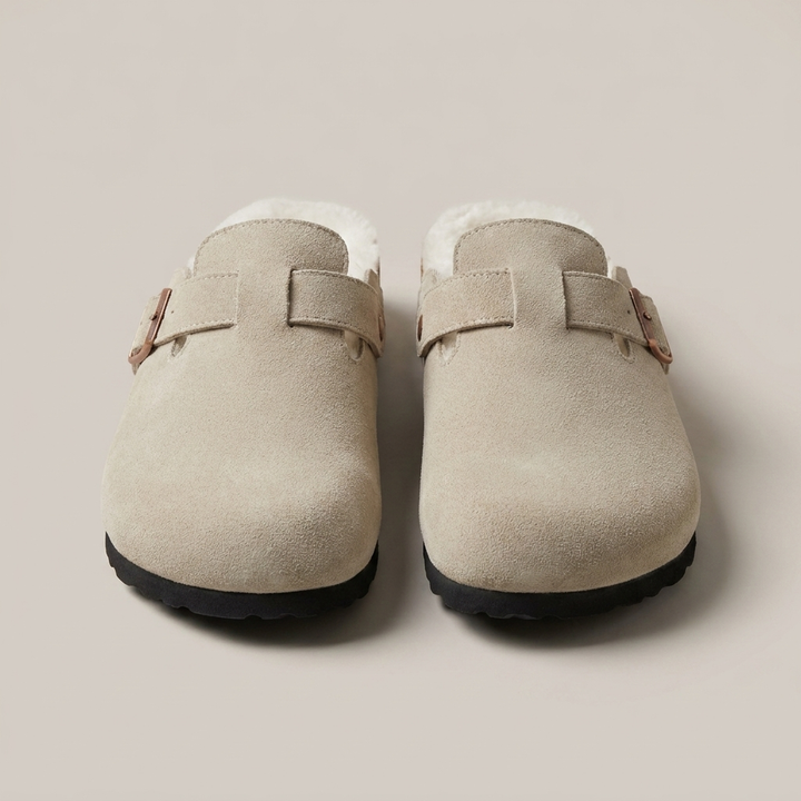 Michaela | Damen Clogs mit breitem Riemen Schuhe