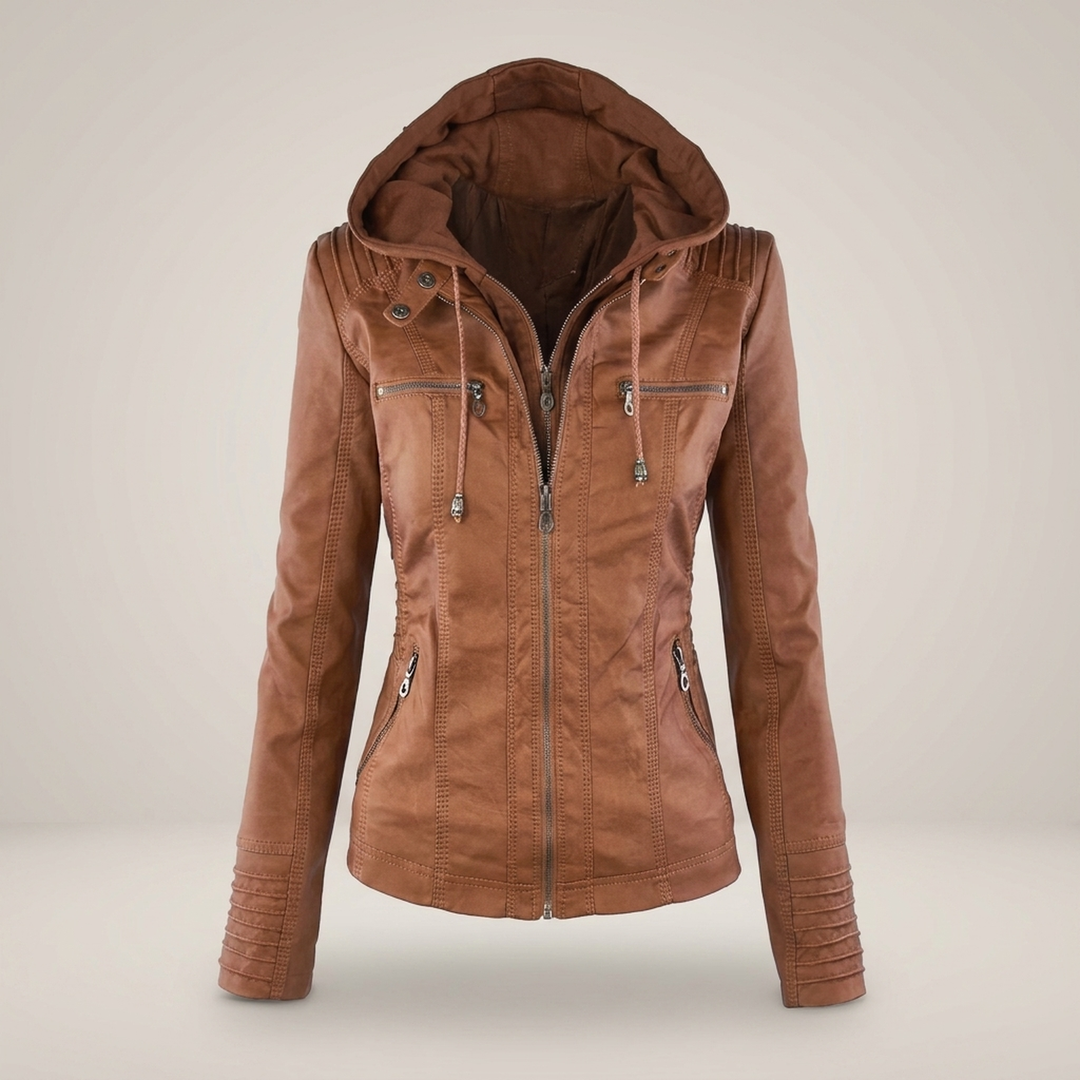 Lydia | Taillierte Damenjacke mit Kapuze