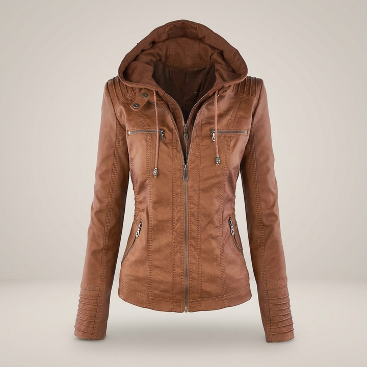 Lydia | Taillierte Damenjacke mit Kapuze