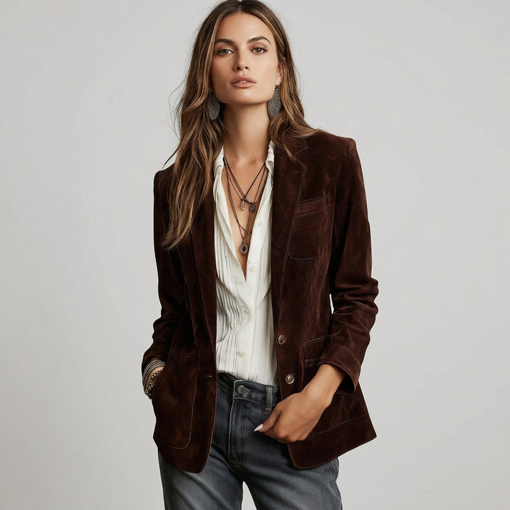 Mechthilde | Damenblazer mit Reverskragen und Taschen