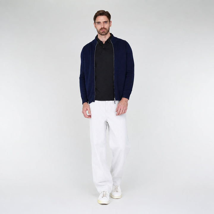 Cornelius | Herren mit Stehkragen und Reißverschluss Pullover