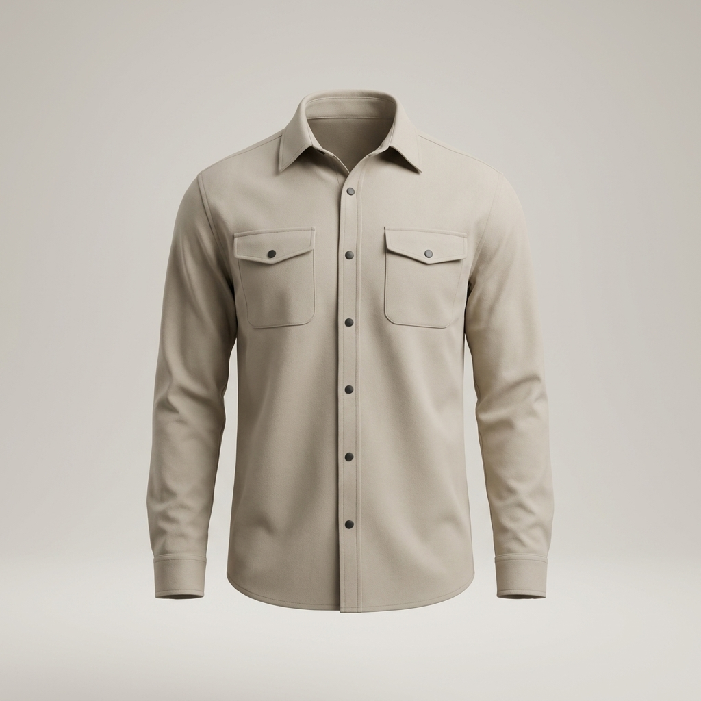 Adrian | Klassische Herren Hemdjacke mit Brusttaschen