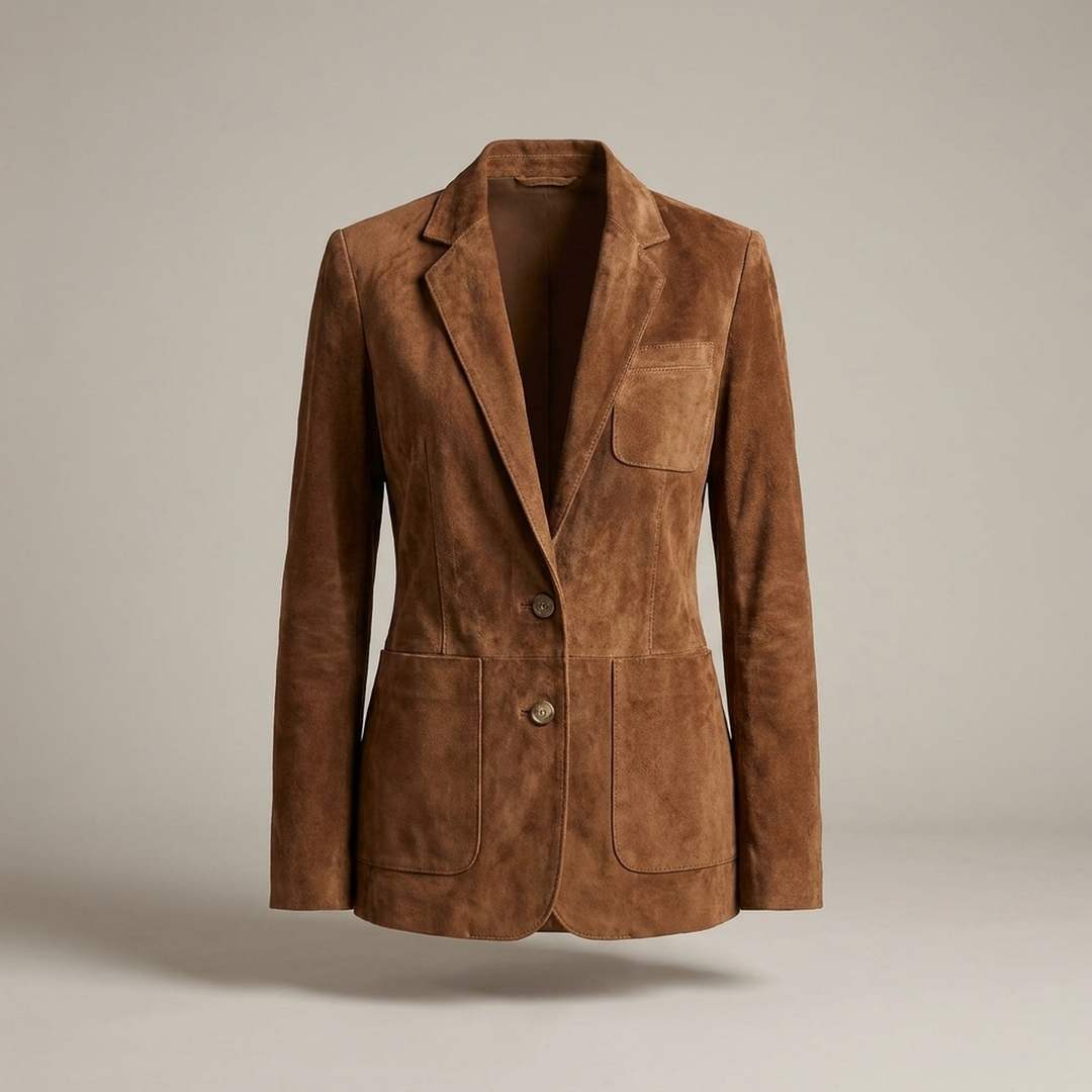 Alexandra | Damen Vintage Blazer mit Knopfleiste