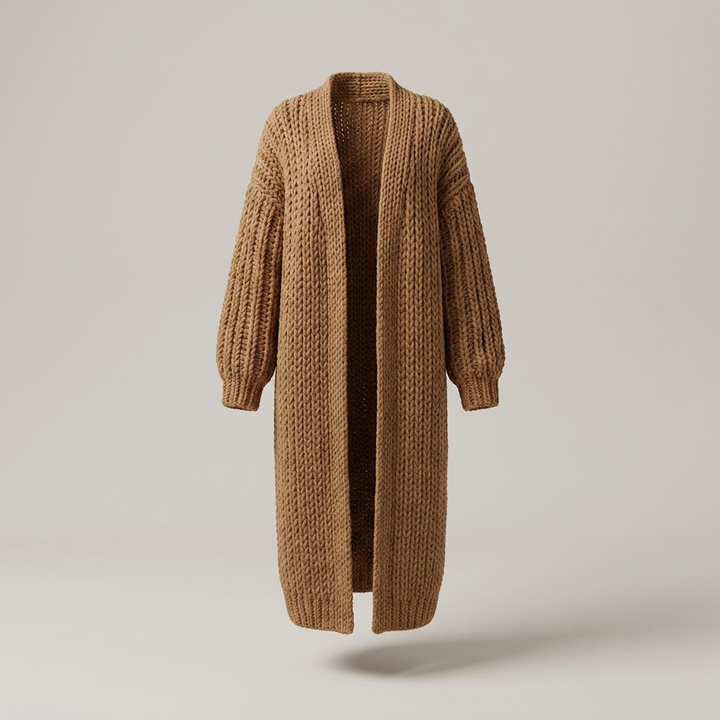 Bianca | Damen Oversize Long Strickjacke