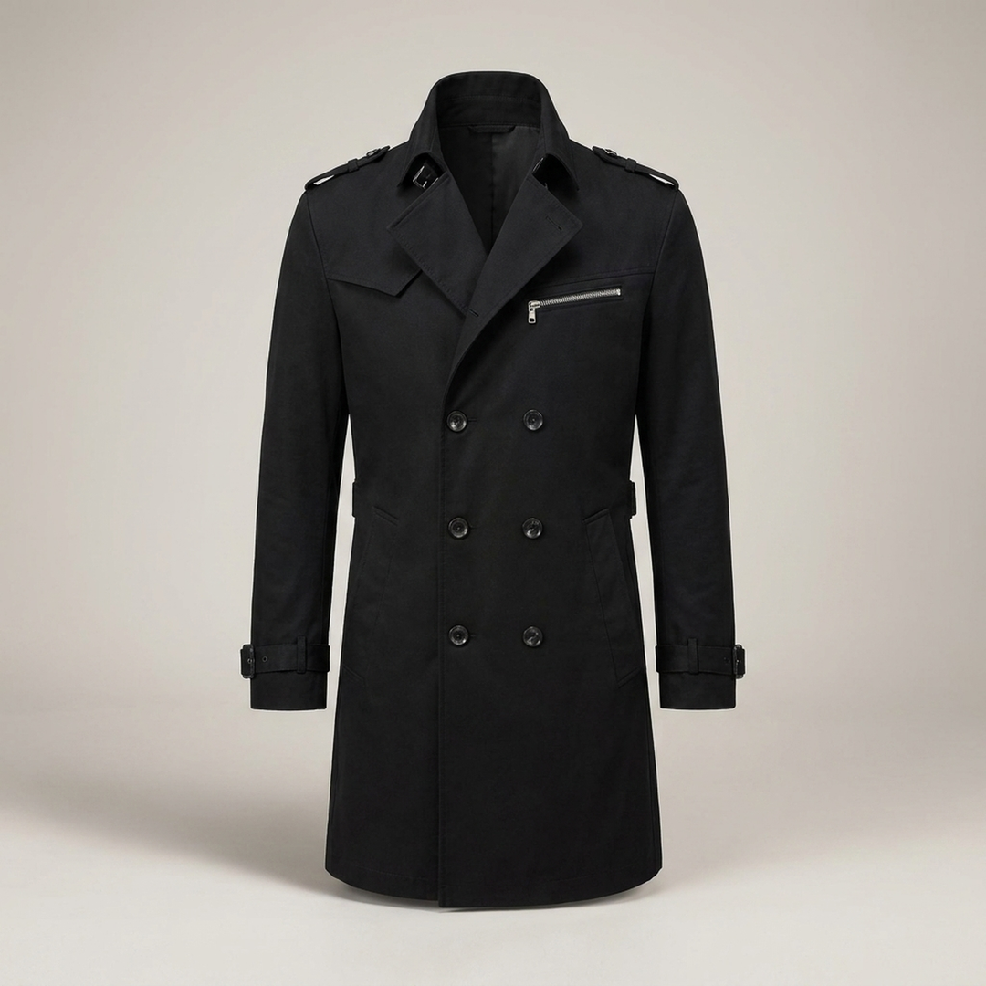 Janosch | Herren Klassischer Übergang Trenchcoat