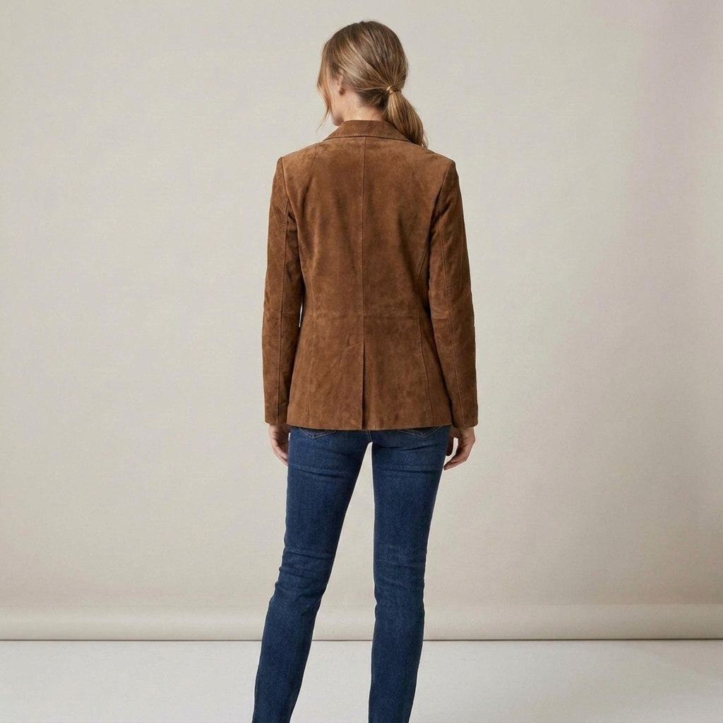 Asgardis | Damenjacke mit Reverskragen, Knöpfen und Taschen Blazer