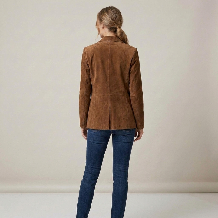 Asgardis | Damenjacke mit Reverskragen, Knöpfen und Taschen Blazer