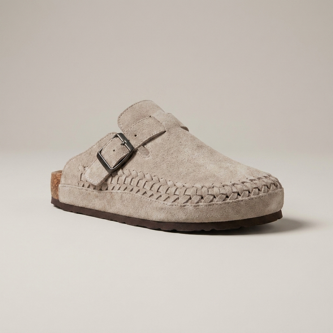 Robert | Herren Gewebte Schnallen Slip On Clogs
