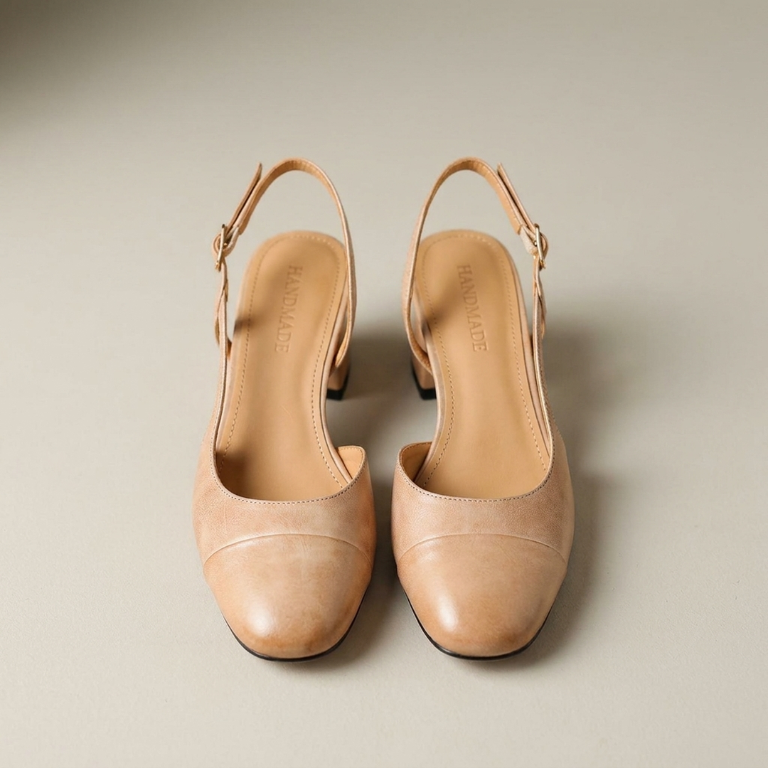 Viola | Elegante Damen Slingpumps mit Blockabsatz