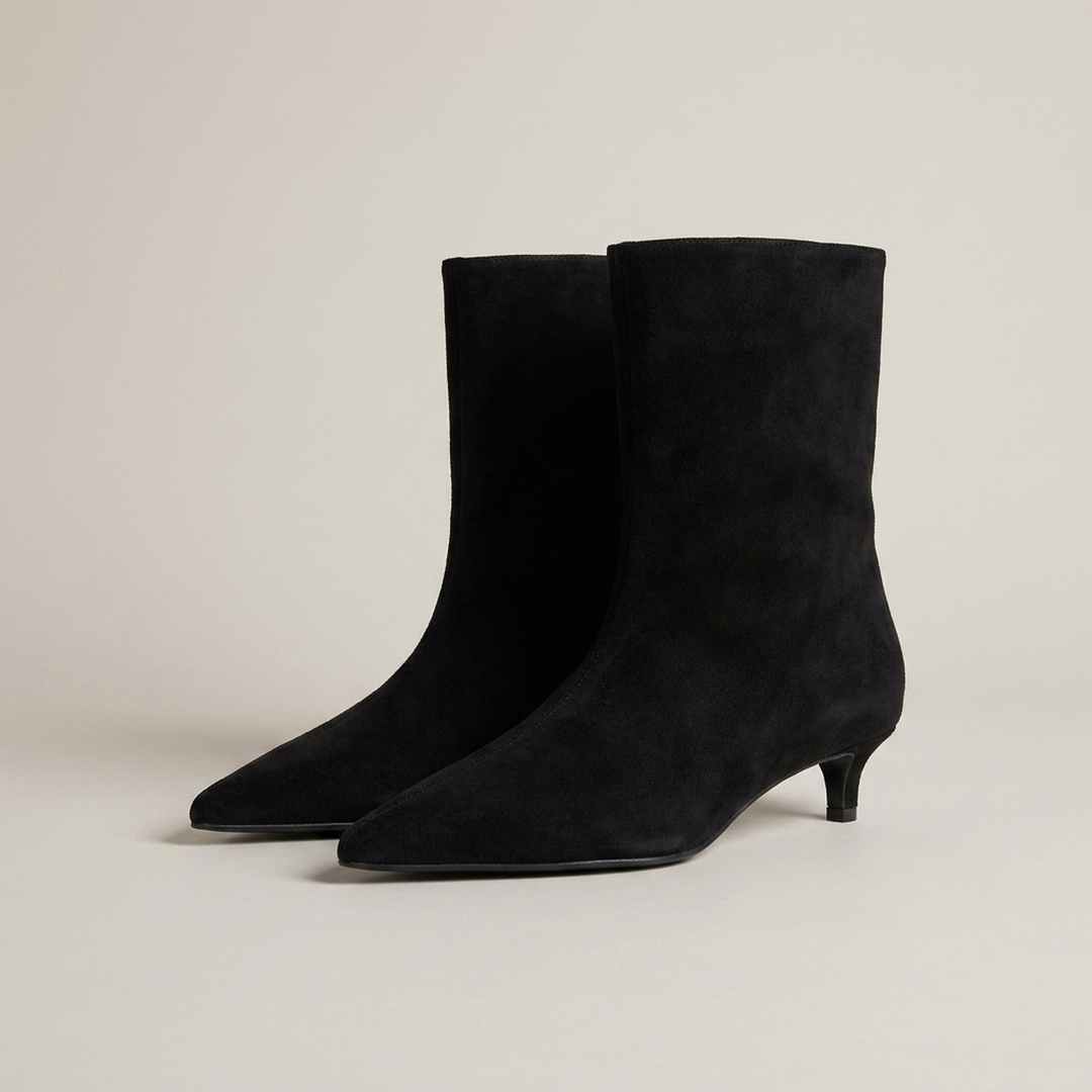 Yvonne | Elegante Damen Stiefeletten mit Kleinem Absatz
