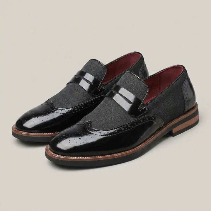 Bernward | Herren Klassische Loafer Brogue Schuhe