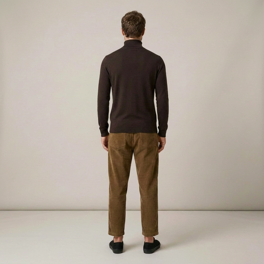 Werner | Klassischer Herren Strickpullover mit Rollkragen