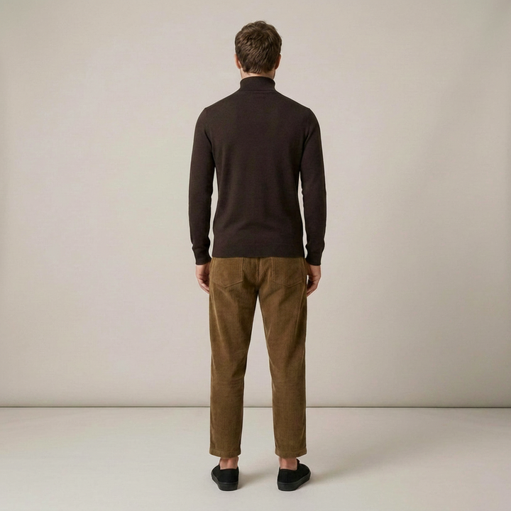 Werner | Klassischer Herren Strickpullover mit Rollkragen