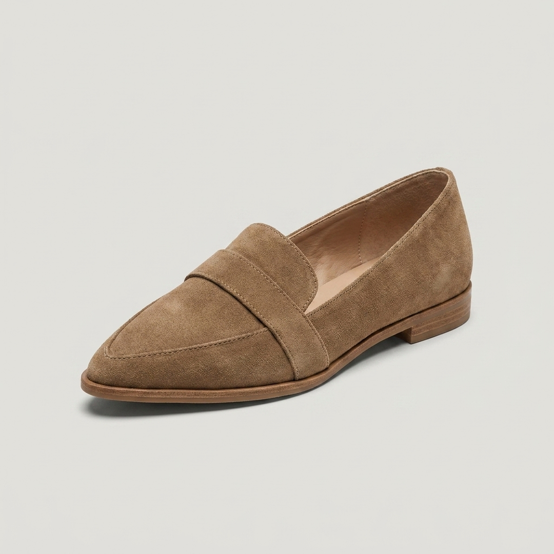 Pauline | Damen Klassische Loafer mit Riemendetail Schuhe