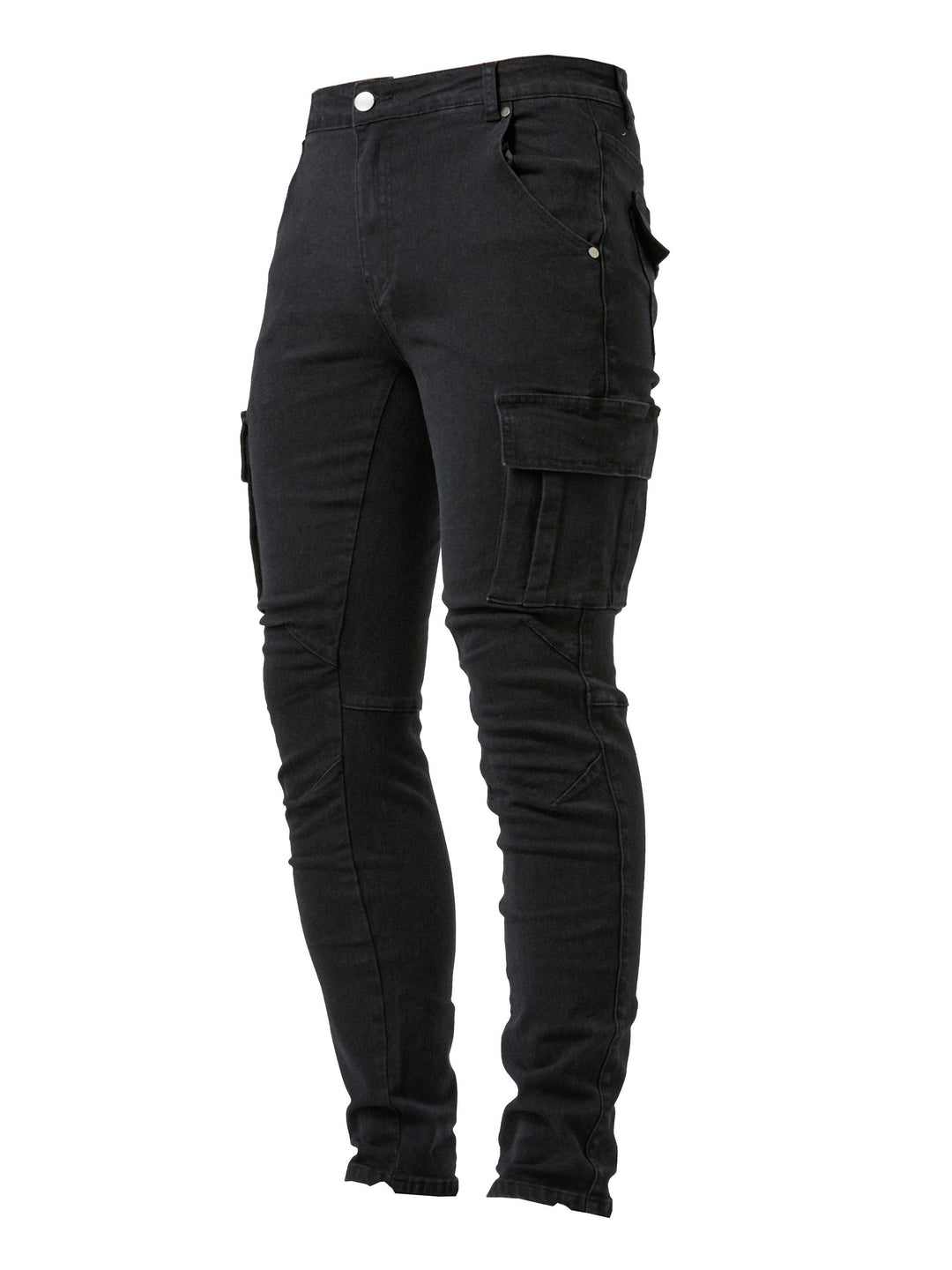 Jeans Cargo Homme | Coupe Slim | Multi-poches & Stretch | Style Urbain Décontracté