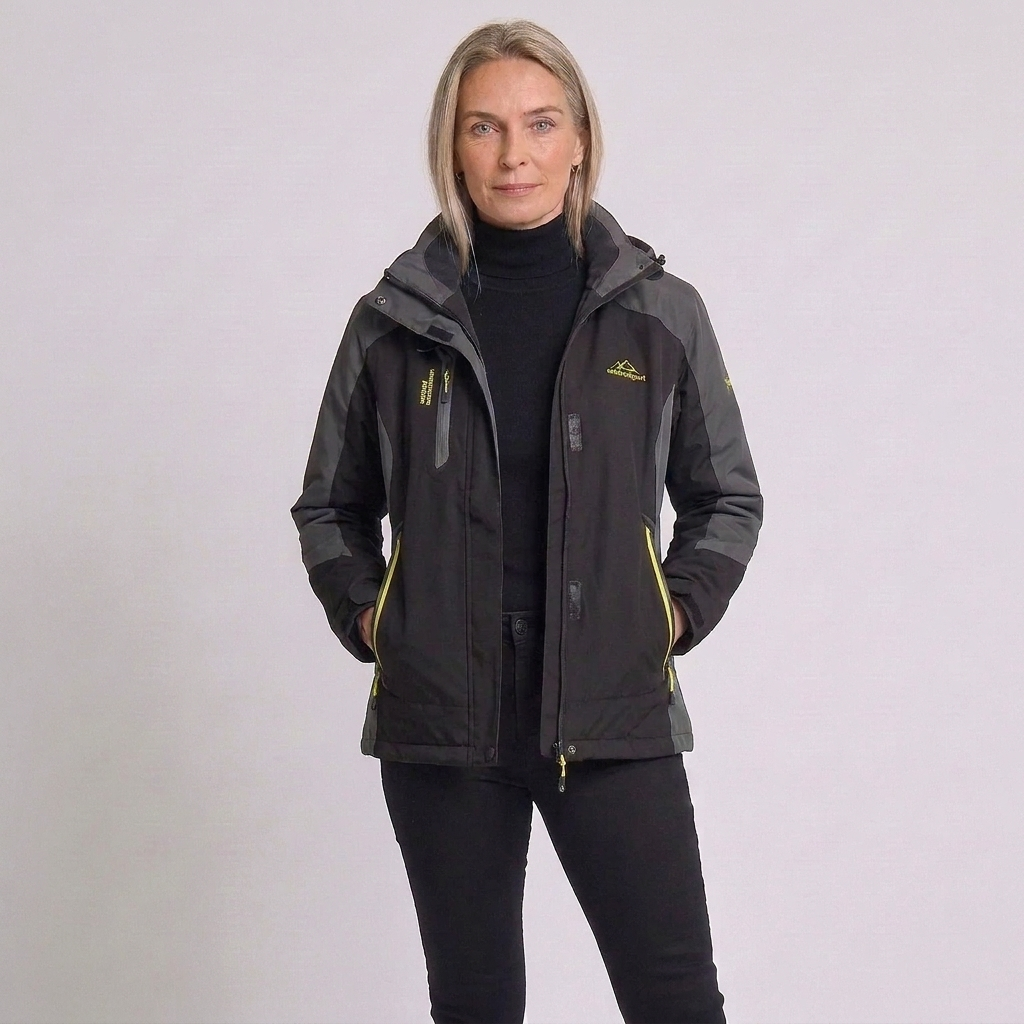Odruna | Damen Outdoor mit Kapuze und Taschen Jacke