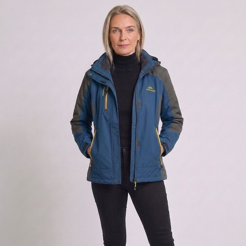 Odruna | Damen Outdoor mit Kapuze und Taschen Jacke