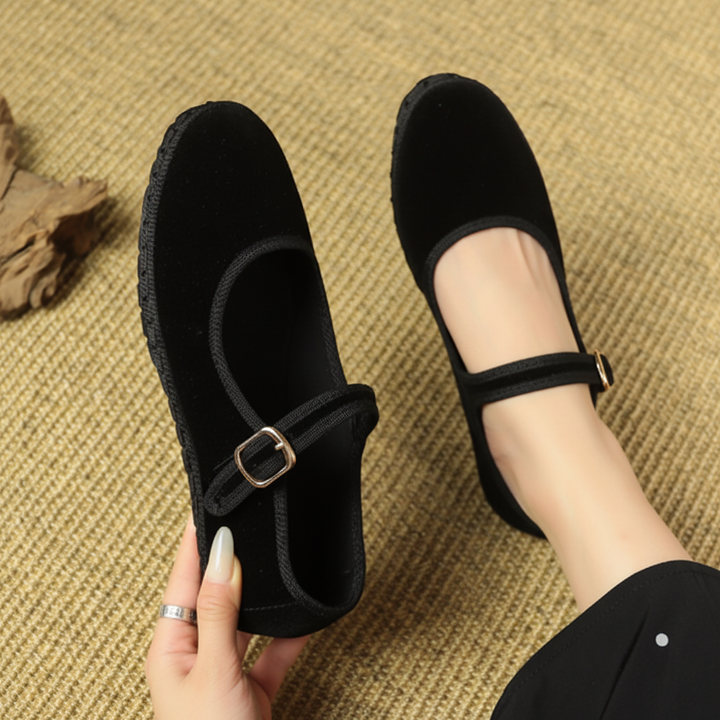 Felicia | Damen Mary-Jane mit Schnalle Ballerinas