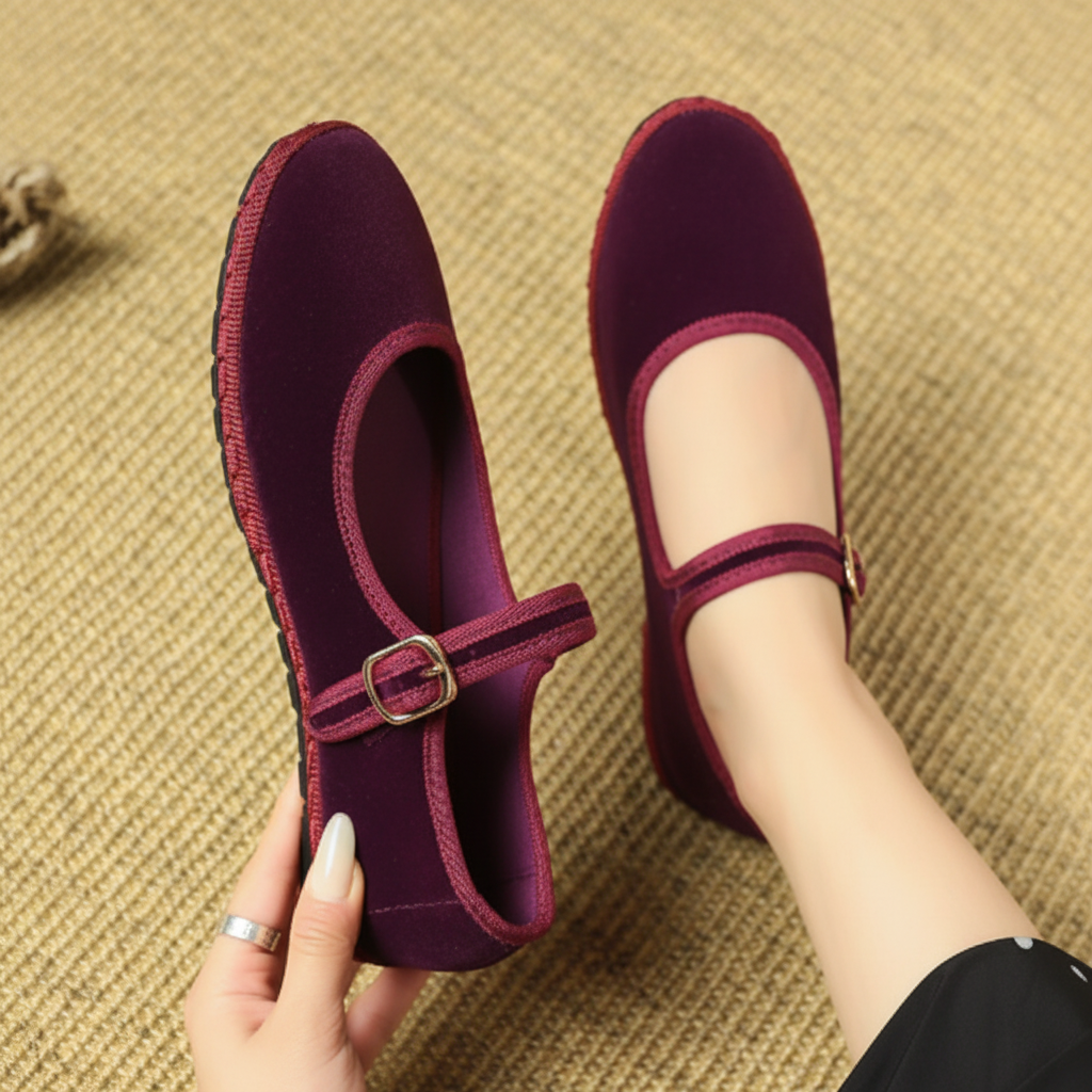 Felicia | Damen Mary-Jane mit Schnalle Ballerinas