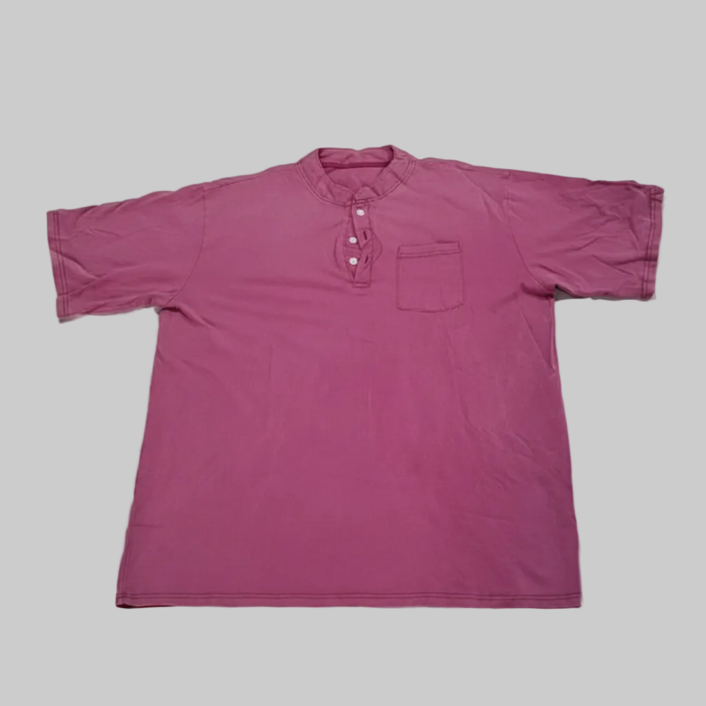 Eric | Herren Kurzarmhemd mit Brusttasche Henleyshirt