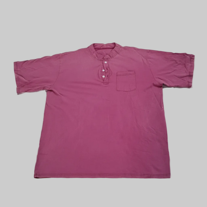 Eric | Herren Kurzarmhemd mit Brusttasche Henleyshirt