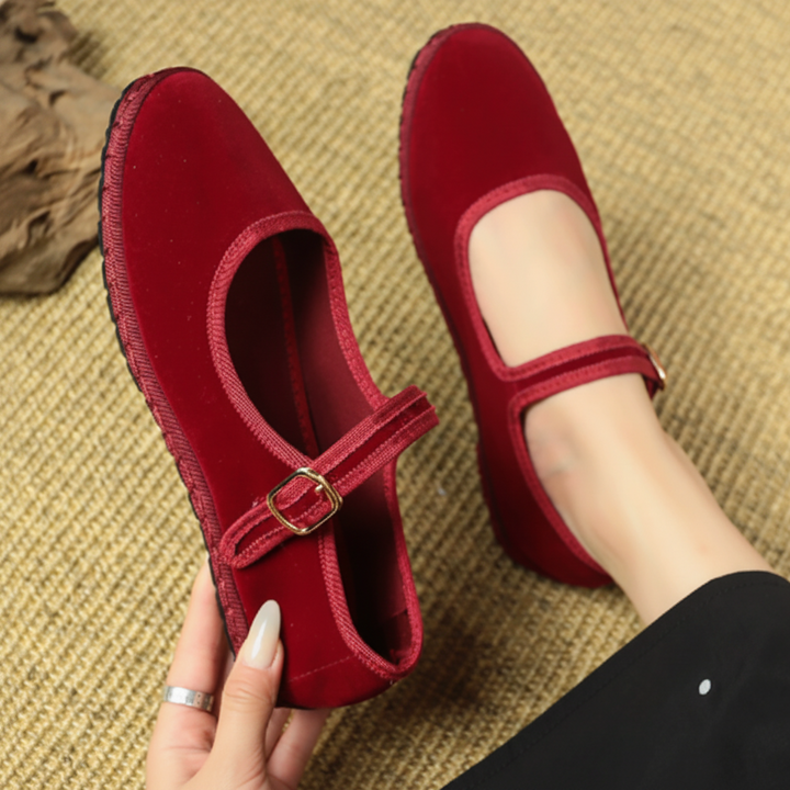 Felicia | Damen Mary-Jane mit Schnalle Ballerinas
