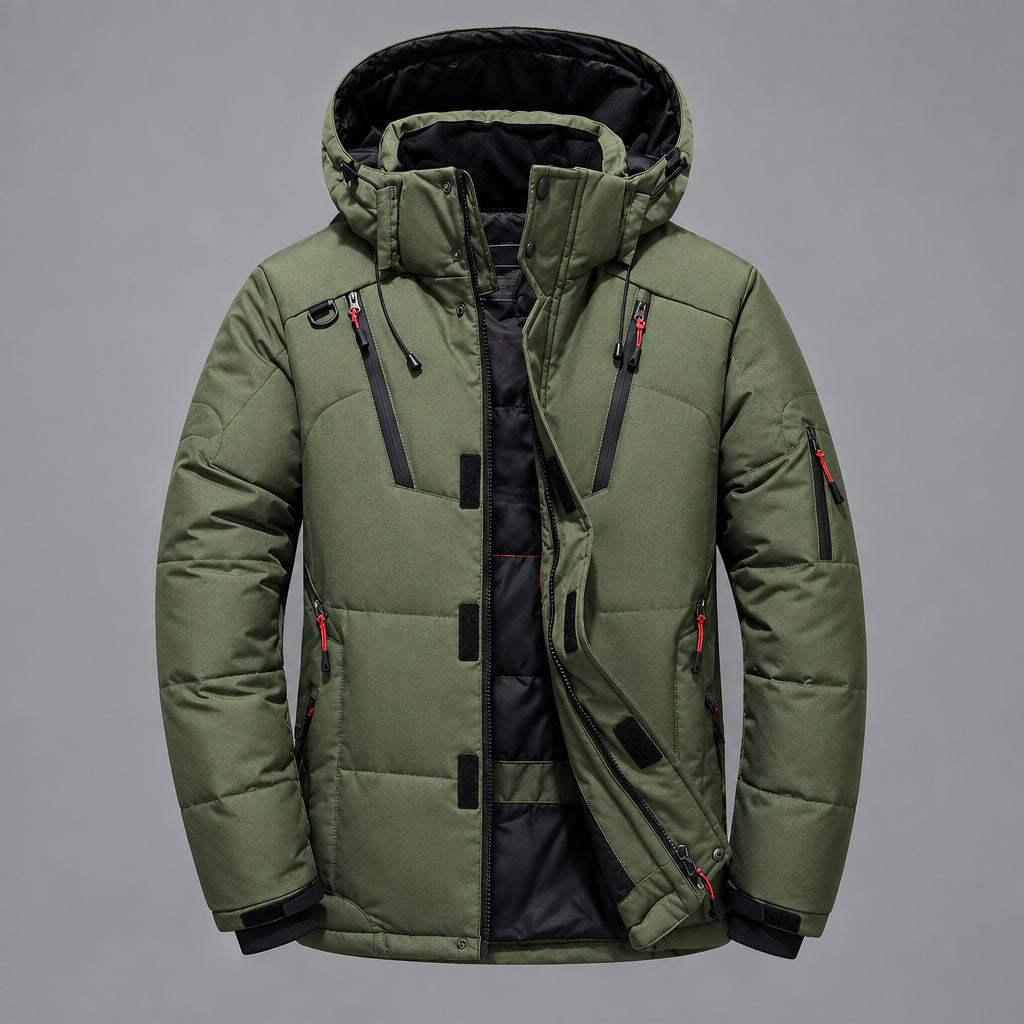 Konrad | Herren Wattierte Kapuzen Winterjacke