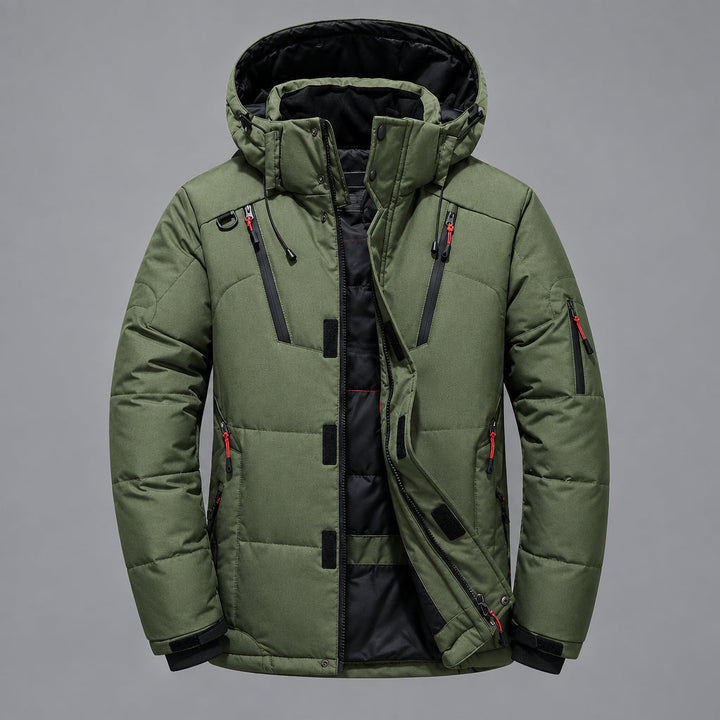 Konrad | Herren Wattierte Kapuzen Winterjacke