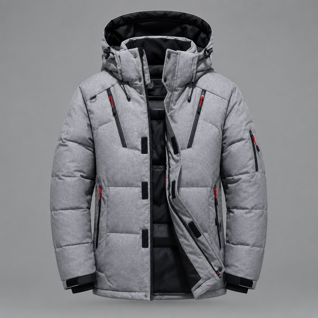 Konrad | Herren Wattierte Kapuzen Winterjacke