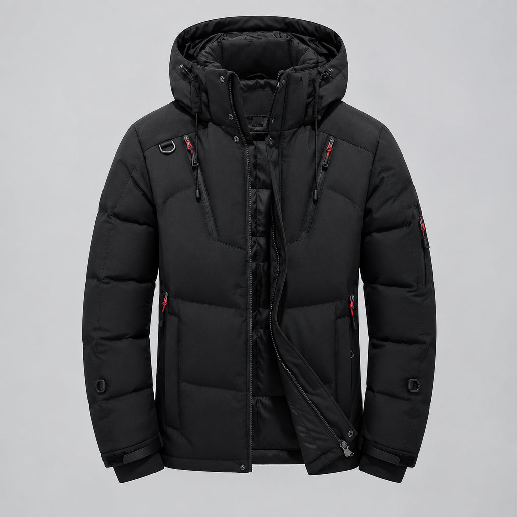 Konrad | Herren Wattierte Kapuzen Winterjacke