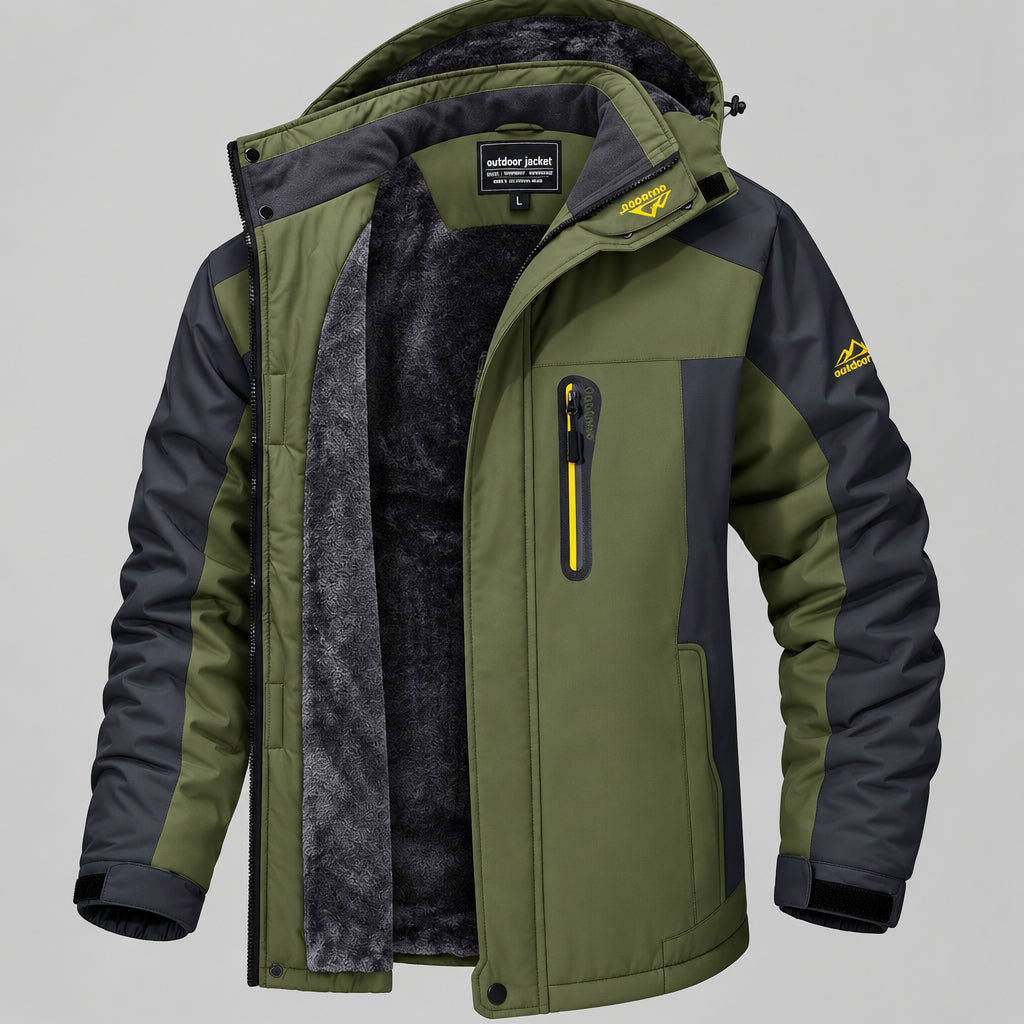 Ludwig | Herren Gefütterte Kapuzen Outdoorjacke