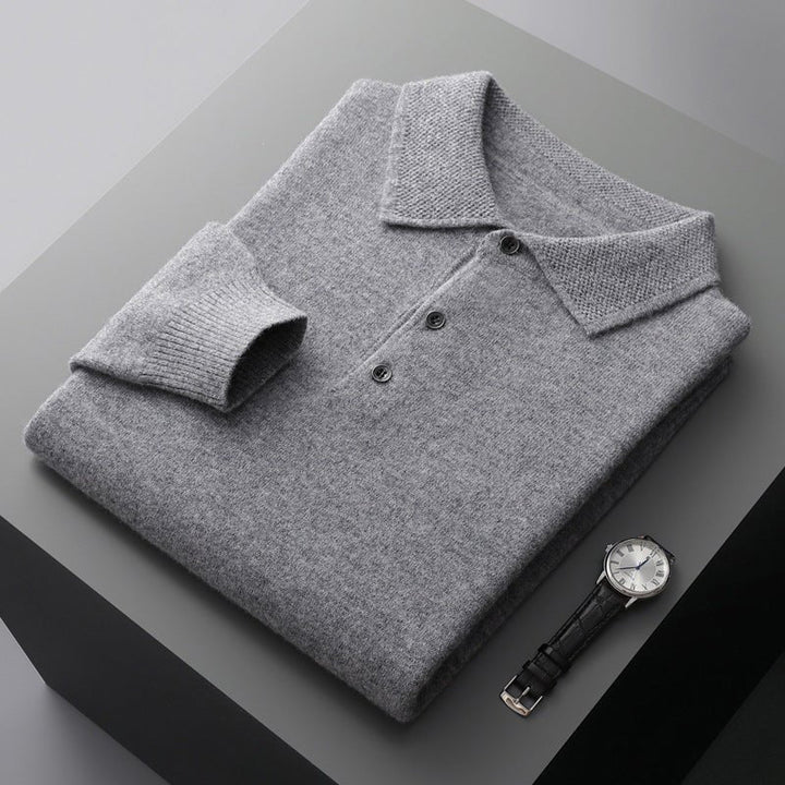 Gunnar | Herren Strickpullover mit Polokragen