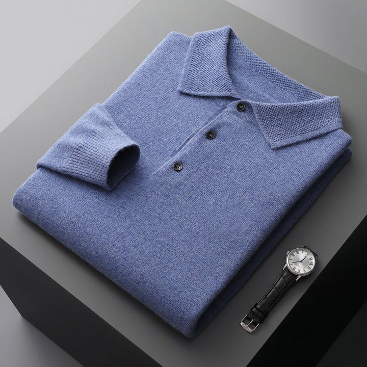 Gunnar | Herren Strickpullover mit Polokragen