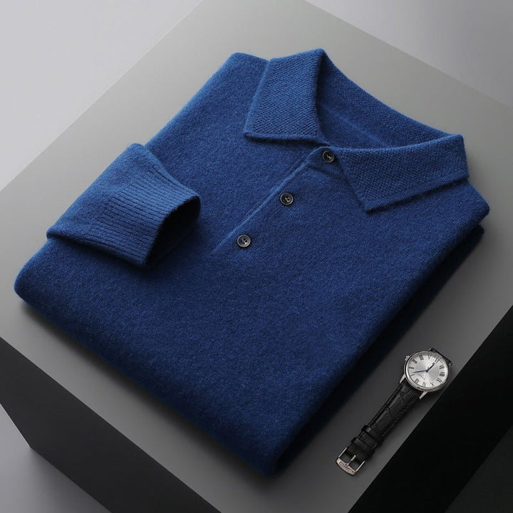 Gunnar | Herren Strickpullover mit Polokragen