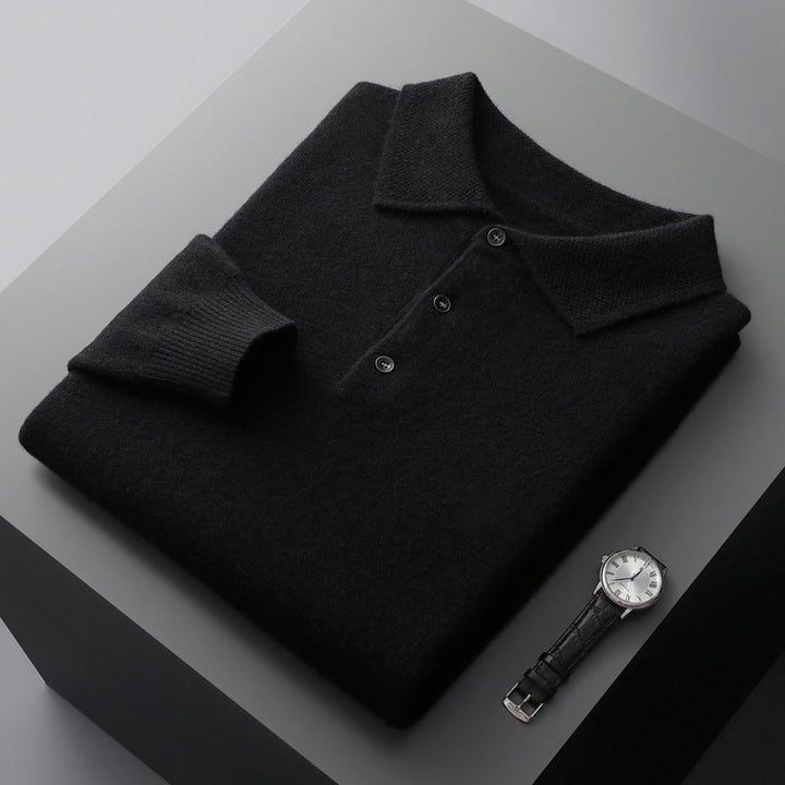 Gunnar | Herren Strickpullover mit Polokragen