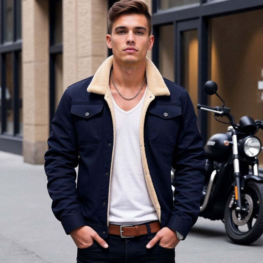 Justus | Herren Gefütterte Jacke mit Brusttaschen Übergangsjacke