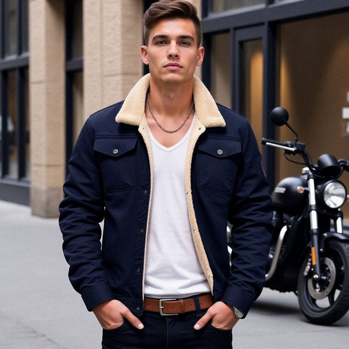 Justus | Herren Gefütterte Jacke mit Brusttaschen Übergangsjacke
