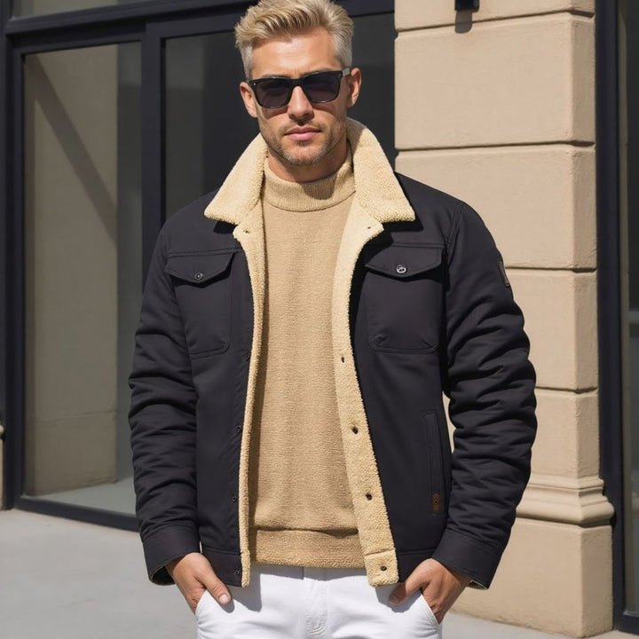 Justus | Herren Gefütterte Jacke mit Brusttaschen Übergangsjacke