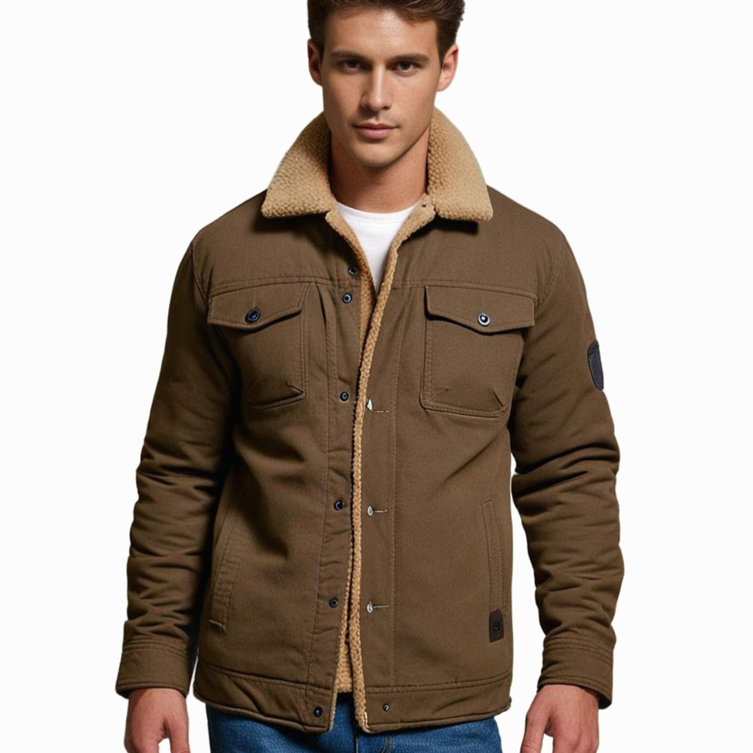 Justus | Herren Gefütterte Jacke mit Brusttaschen Übergangsjacke
