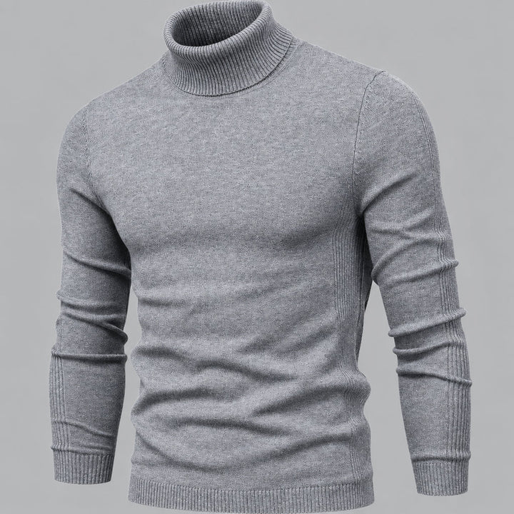 Falk | Herren Feinstrick mit Rippkragen Rollkragenpullover