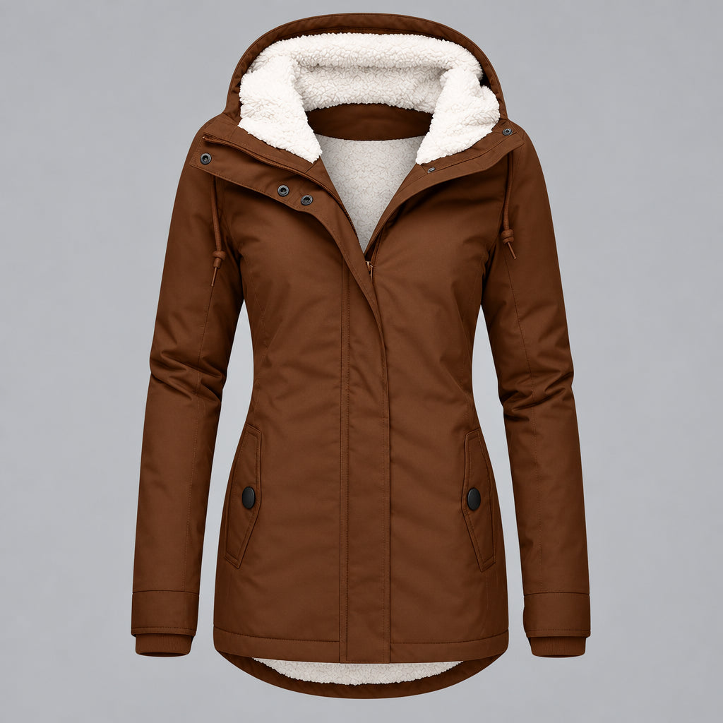 Ursula | Damen Winterjacke mit Kapuze Winterparka